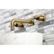 Kingston Brass KS6123ML Two-Handle Wall Mount Bathroom Faucet, Antique Brass KS6123ML - alternate 5